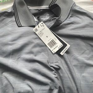 Adidas gray golf polo